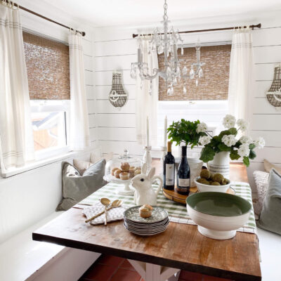 A Fresh Take on Spring Kitchen Styling in a Vintage Cottage Nook