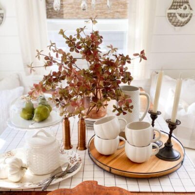 Cozy Fall Kitchen Nook | Simple Fall Kitchen Decor Ideas