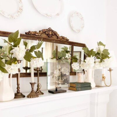 Vintage Mantel Decor: Mixing Old and New for a Cozy Cottage Look